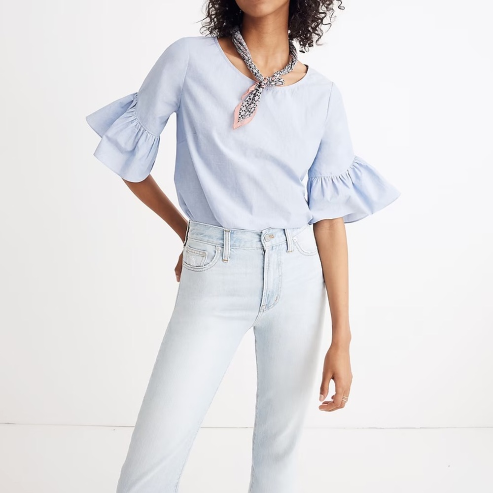 Madewell Ruffle-Sleeve Top
